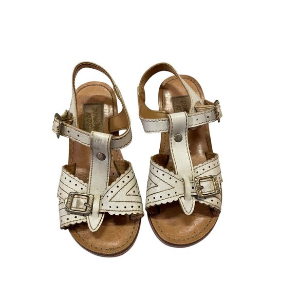 Dyna Kids Other - Vintage Dyna Kids Toddler Girls Sandals 6? Used White *Some Wear